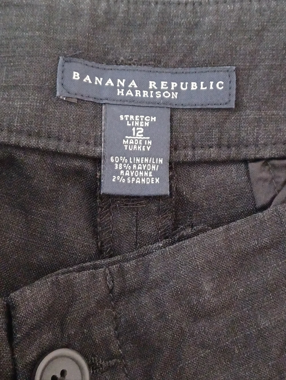 Banana Republik Harrison Stretch Linen Blend Pants- Size 12
